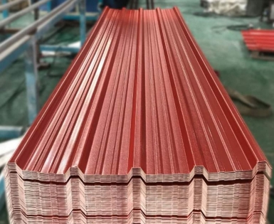 tôn nhựa 5 sóng màu đỏ