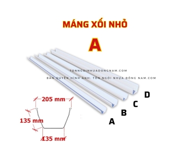 Máng Xối Nhựa PVC Size Nhỏ