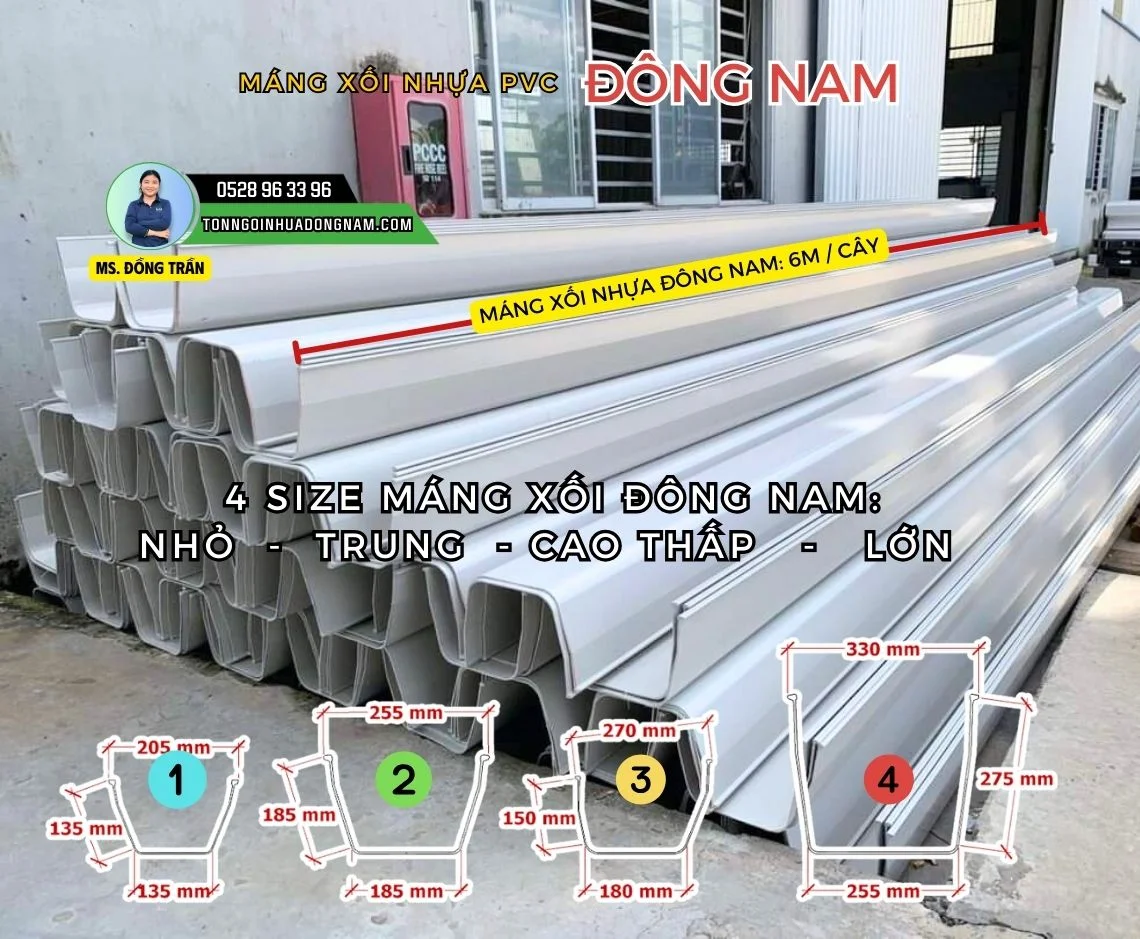Máng xối nhựa PVC