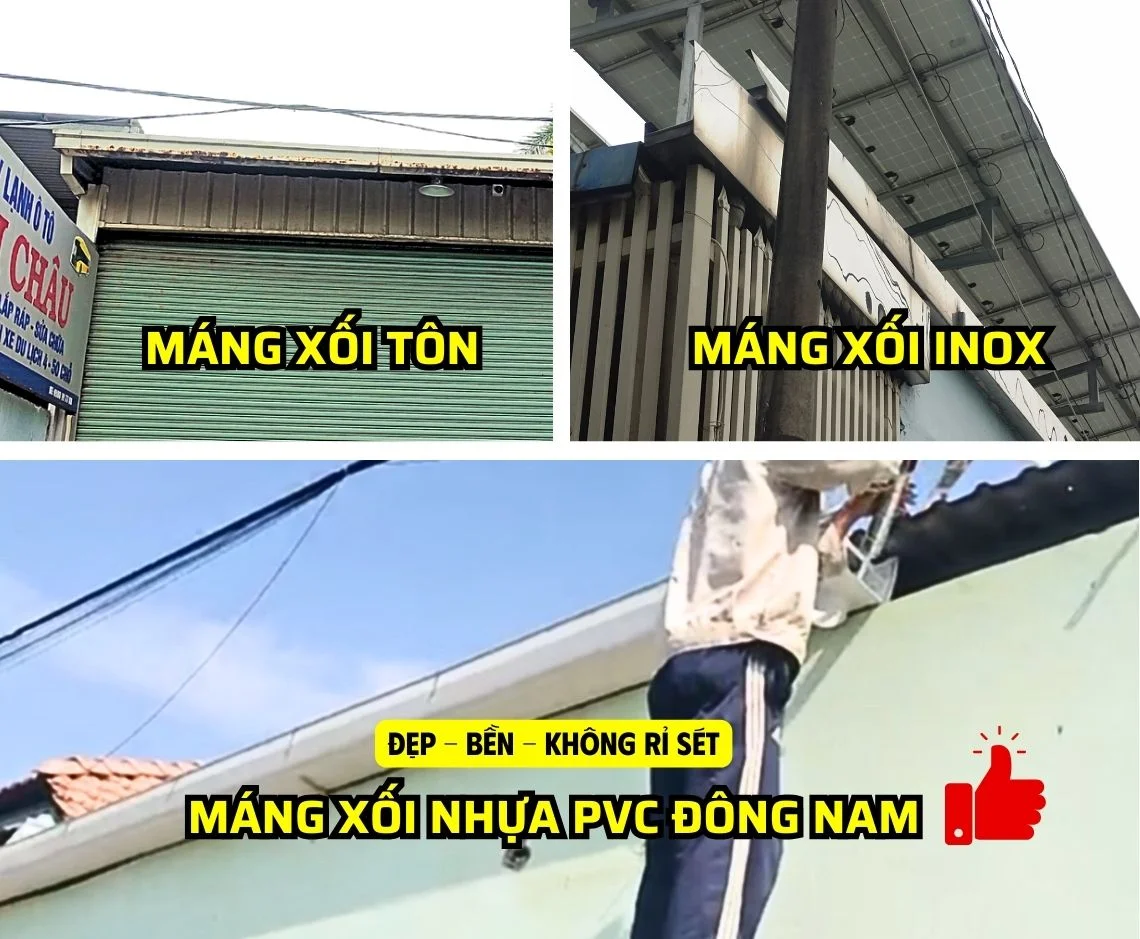 Máng xối nhựa PVC