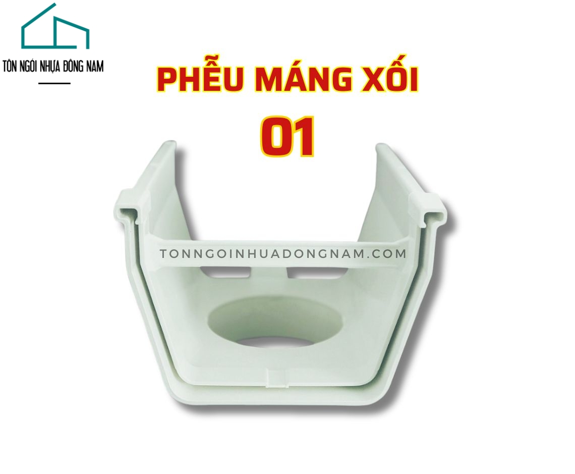 PHỄU MÁNG XỐI NHỰA PVC