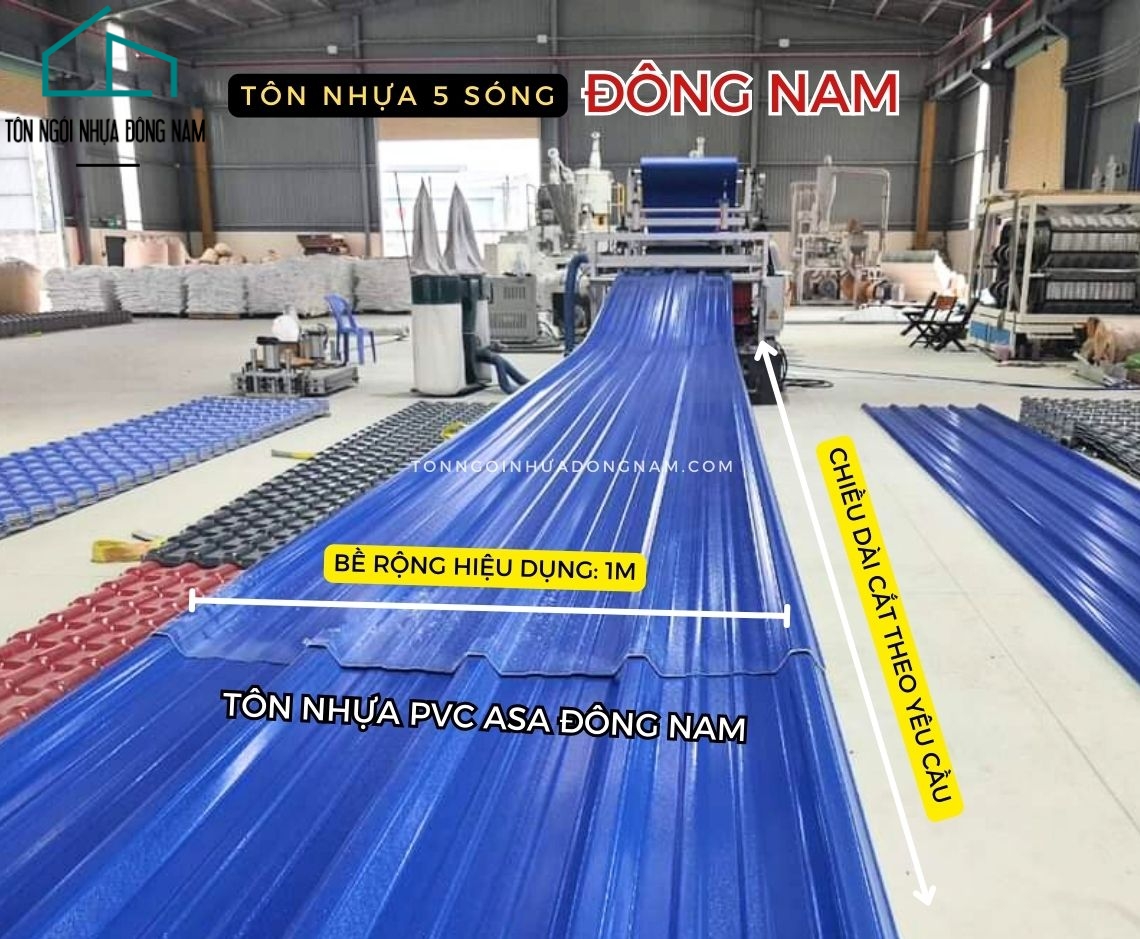 TÔN NHỰA 5 SÓNG